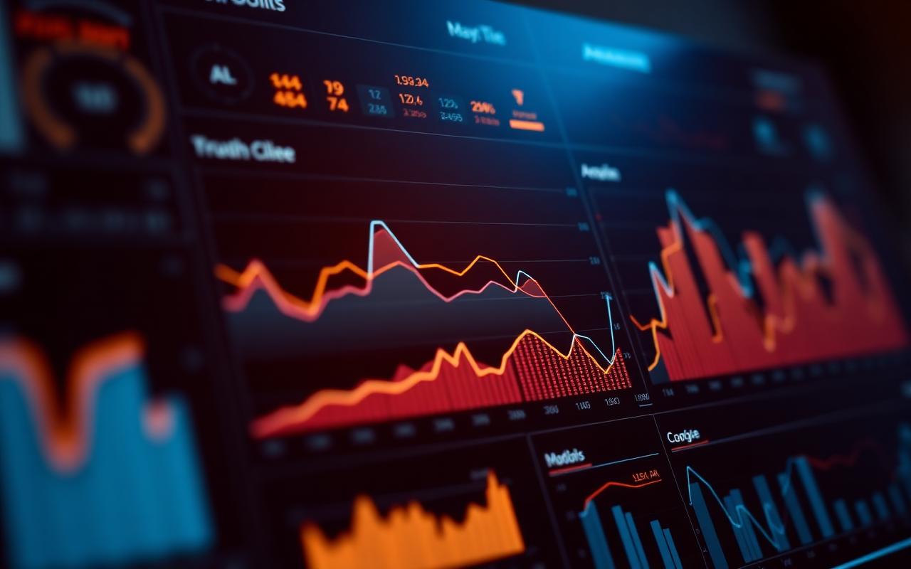 Analytics dashboard with charts and KPIs